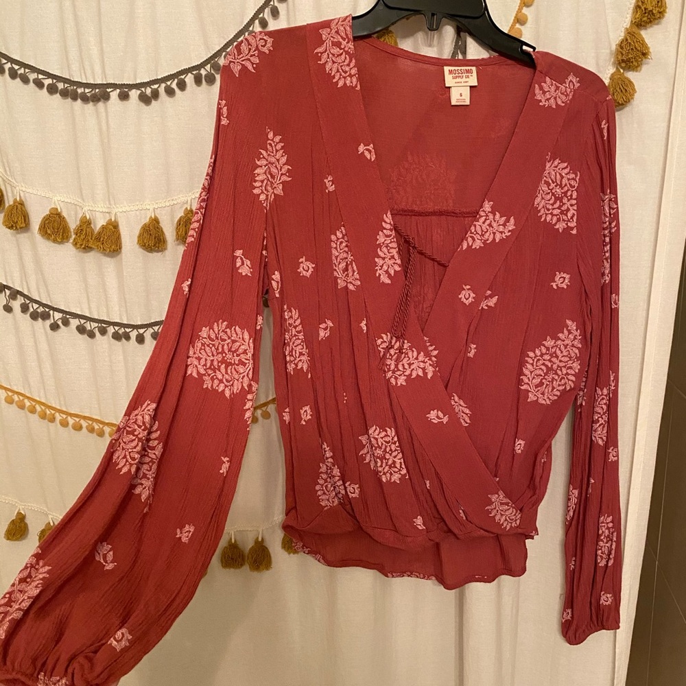 Long Sleeve Floral Blouse